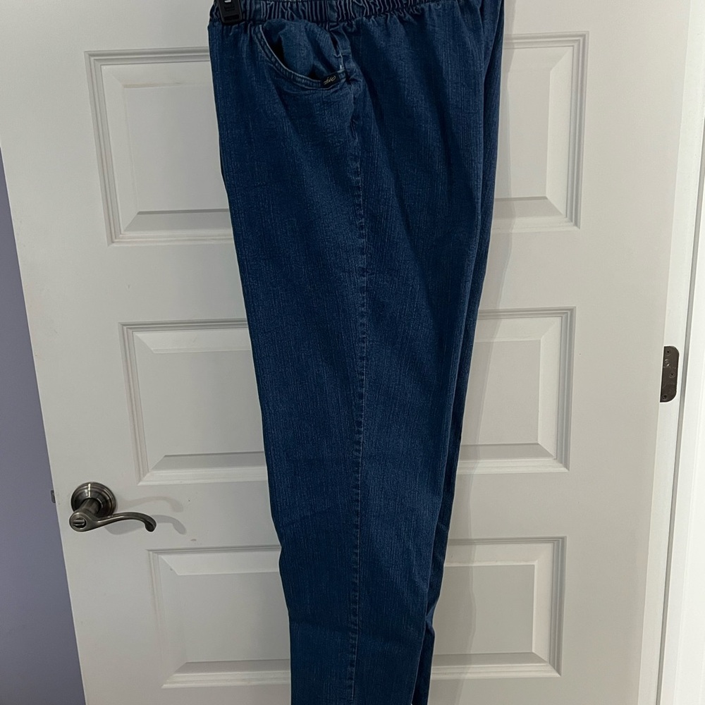 Chic Blue Straight Leg Jeans